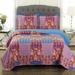 Luxury 3 Pieces Oversized Bedspread Set Reversible Quilt Queen Kenzy