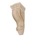 4-3/4 in. x 2-7/8 in. x 2-5/8 in. Unfinished North American Solid Hard Maple Classic Traditional Plain Wood Corbel