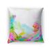 Kavka Designs blue/ pink/ green/ yellow hollyhock accent pillow with insert