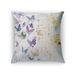 Kavka Designs blue/ purple/ ivory butterfly dance accent pillow with insert