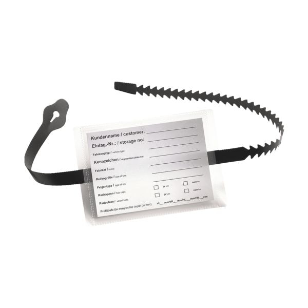 EICHNER 100 Rad- und Reifenanhänger A6 mit Fixierband 80 cm schwarz Image