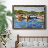 Breakwater Bay Safe Harbor - Picture Frame Painting Print on Canvas Canvas, Solid Wood in Black/Brown/Gray | 31 H x 44 W in | Wayfair