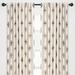 Darby Home Co Landin 3-in-1 Damask Blackout Rod Pocket/Tab Top Curtain Panels Polyester in Brown | 96 H in | Wayfair