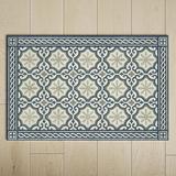 Green/Blue 0.25 x 22 W in Kitchen Mat - Birch Lane™ Gal Kitchen Mat Rubber | 0.25 H x 22 W in | Wayfair E5403F39A684446D9672E6F12C5578BC