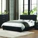 Wade Logan® Gribble Low Profile Platform Bed Upholstered/Polyester in Black | 44.75 H in | Wayfair OREL8165 41388621