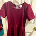 Lularoe Dresses | Lularoe Amelia Dress, Small Nwot | Color: Red | Size: S