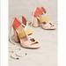 Anthropologie Shoes | Anthropologie Lace Up Heel Sandals | Color: Pink/Yellow | Size: 6