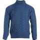 WALKER AND HAWKES - Mens Merino Wool Mountfield Jumper - Navy Blue - Large