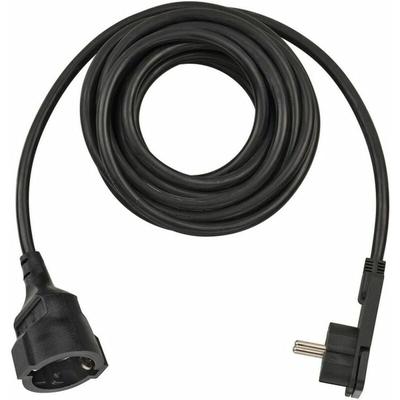 Kurzverlängerungsleitung mit Winkel-Flachstecker 5m H05VV-F3G1,5 schwarz - 1168980050 - Brennenstuhl Image
