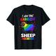 Ich bin die Regenbogen Schaf Regenbogen-Schafe T-Shirt