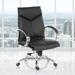 Deluxe Mid-Back Executive Black Leather Chair