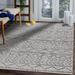 Beverly Rug Dark Grey Trellis Indoor Outdoor Rug, Outside Carpet for Patio, Deck, Porch