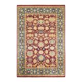 Overton Hand Knotted Wool Vintage Inspired Traditional Mogul Red Area Rug - 6' 1" x 9' 1"