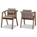 Marcena Mid-Century Modern 2-Piece Dining Chair Set