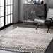 Brooklyn Rug Co Lira Textured Geometric Tassel Area Rug