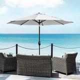 Holme 9-foot Steel Market Patio Umbrella with Tilt-and-Crank