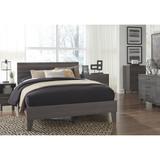 Brymont Dark Grey Mid-century Modern Panel Platform Bed