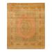 Overton Hand Knotted Wool Vintage Inspired Traditional Mogul Brown Area Rug - 8' 1" x 9' 10"