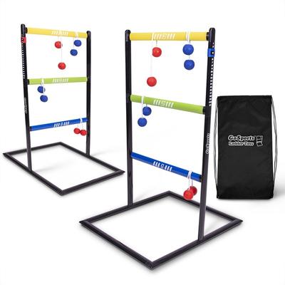 GoSports Pro Grade Ladder Toss Indoor / Outdoor Game Set with 6 Soft Rubber Bolo Balls