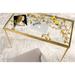 SAFAVIEH Rosalia Antique Gold Leaf Butterfly Desk