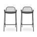 Baltimore Outdoor Modern Barstool (Set of 2) by Christopher Knight Home