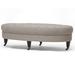 Baxton Studio Brighton Linen Modern Tufted Ottoman