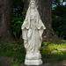 Northlight Seasonal 28.25" Religious Standing Virgin Mary Outdoor Garden Statue Resin/Plastic in Gray | 28.25 H x 10.5 W x 7.25 D in | Wayfair