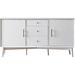 Mercury Row® Olivet 57" Wide 3 Drawer Buffet Table Wood in White | 30 H x 57 W x 19 D in | Wayfair B6D6E886734744A6965B993C07235636