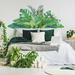 Bay Isle Home™ Watercolor Tropical Leaves Peel & Stick Giant Wall Decal Vinyl in Green | 47.25 H x 22.3 W in | Wayfair