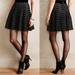 Anthropologie Skirts | Anthropologie Moth Jacquard Knit Skater Skirt | Color: Black/White | Size: Xs