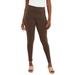 Plus Size Women's Everyday Stretch Cotton Legging by Jessica London in Chocolate (Size 22/24)