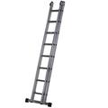 Extension Ladders Youngman Trade 200 EN131 Triple & Double Section Aluminium (2 Section 8 Rung 2.51m Closed - 3.96m Open)