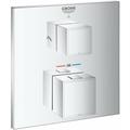 Grohtherm Cube - Mitigeur thermostatique encastré pour 2 sorties chrome 24154000 - Grohe