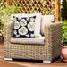 Liora Manne Frontporch Shell Toss Indoor/Outdoor Pillow Navy 18" Square