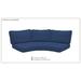 6 Inch Cushion Cover for High-Back Curved Armless Sofa