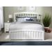 Richmond Full Platform Bed with Matching Footboard in White