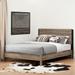 South Shore Munich Full Size Bed Set, Weathered Oak and Matte Black