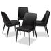 Modern Faux Leather Dining Chair 4-Piece Set by Baxton Studio