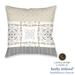 kathy ireland HOME Peaceful Elegance Stripe 18" x 18" Decorative Pillow Polyester/Polyfill blend | 18 H x 18 W x 3 D in | Wayfair PCES18X18DP