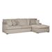 Gray/White/Brown Sectional - Braxton Culler Cambria 123" Wide Right Hand Facing Sofa & Chaise | 38 H x 123 W x 68 D in | Wayfair