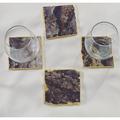 StellarTingz Amethyst Gemstone Coaster Glass/Crystal | 0.25 H x 4 W x 4 D in | Wayfair 77_2