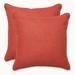 Latitude Run® Graphite Outdoor Square Pillow Cover & Insert Polyester/Polyfill blend in Pink | 16.5 H x 16.5 W x 5 D in | Wayfair
