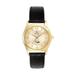 Women's Bulova Gold/Black North Carolina Central Eagles Stainless Steel Watch with Leather Band