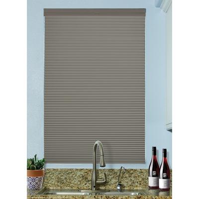 BlindsAvenue Cordless Top Down/Bottom Up Blackout Cellular Honeycomb Shade, 9/16" Single Cell, Antique Pewter