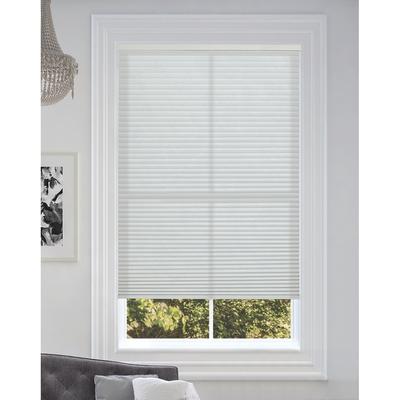 BlindsAvenue Cordless Light Filtering Cellular Honeycomb Shade, 9/16" Single Cell, White