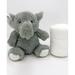 Boys and Girls Plush Gray Wolf With Blanket