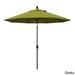 California Umbrella 9' Rd. Aluminum Market Umbrella, Crank Lift with Push Button Tilt, Black Finish, Pacifica Fabric