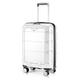 HAUPTSTADTKOFFER - Britz - Hartschalen-Koffer Koffer Trolley Rollkoffer Reisekoffer Erweiterbar, 4 Rollen, TSA, 77 cm, 115 Liter, Weiß