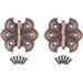 UNIQANTIQ HARDWARE SUPPLY 2 1/4" Wide X 2" Butterfly Cabinet Hinges | Pack Of 2, Copper in Brown | 2 H x 2.25 W in | Wayfair UA-260-HAC