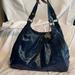 Coach Bags | Classic Coach Navy Blue Patent Leather Hobo Bag | Color: Blue | Size: Medium